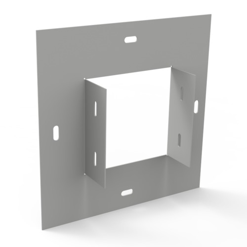 Flanger para ducto cuadrado de 2.5x2.5″