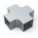 Cruz horizontal para ducto cuadrado de 4x4″