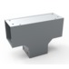 Tee horizontal para ducto cuadrado de 3x3″